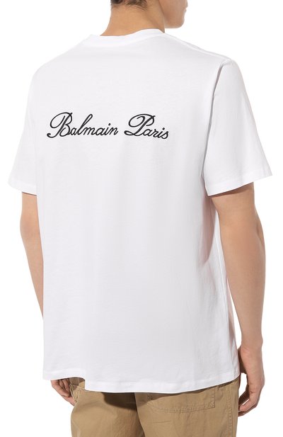 Хлопковая футболка BALMAIN, арт. CH1EG010/BC68, фото 4