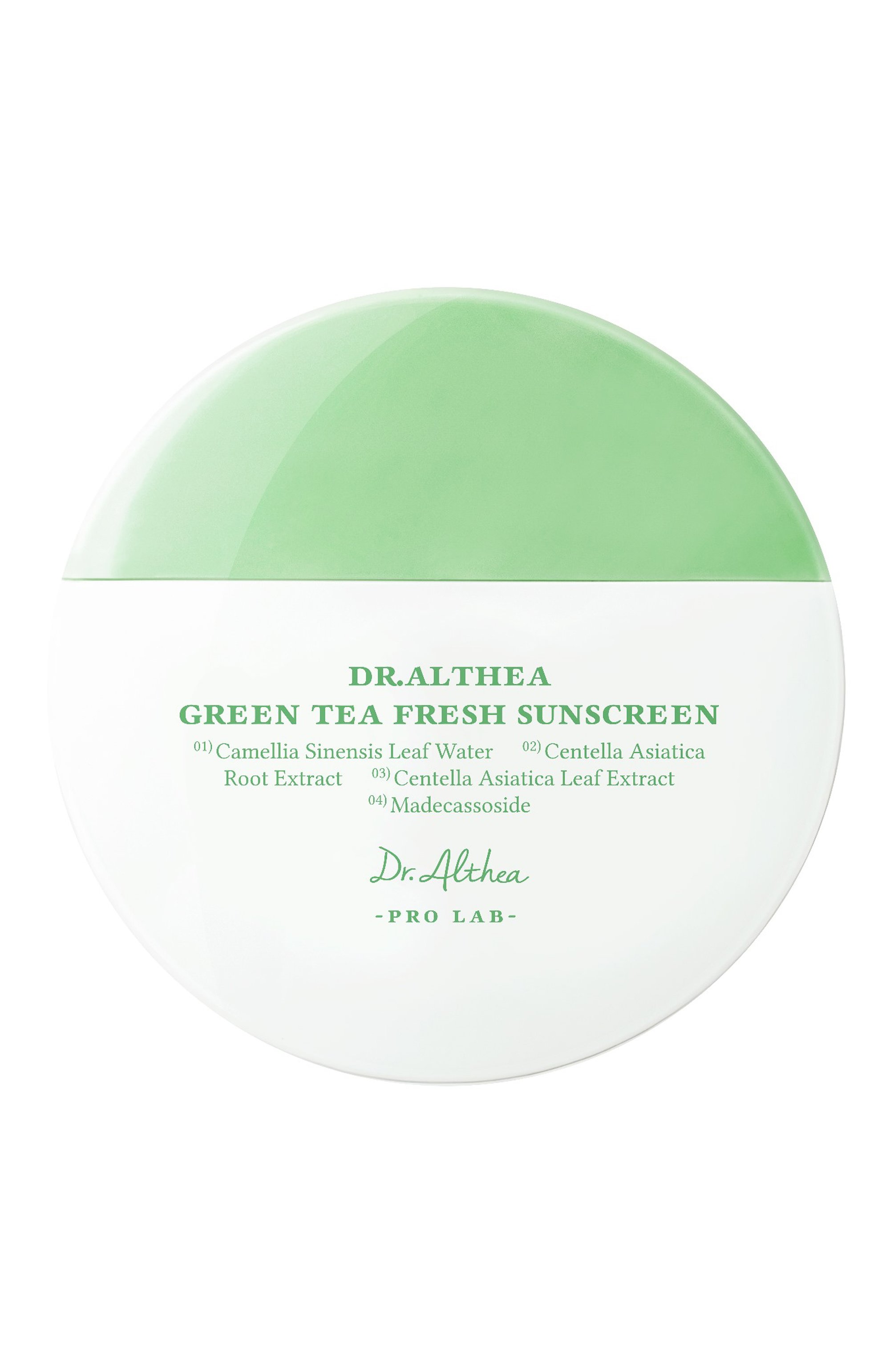Успокаивающий cолнцезащитный крем с зеленым чаем green tea fresh sunscreen spf 50+ pa++++ (45ml) DR. ALTHEA бесцветного цвета по цене 2270 руб., арт. 255835, фото 1 Успокаивающий cолнцезащитный крем с зеленым чаем green tea fresh sunscreen spf 50+ pa++++ (45ml) DR. ALTHEA, арт. 255835, фото 1