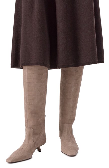 Женские сапоги из нубука BRUNELLO CUCINELLI, арт. MZDCC3057P