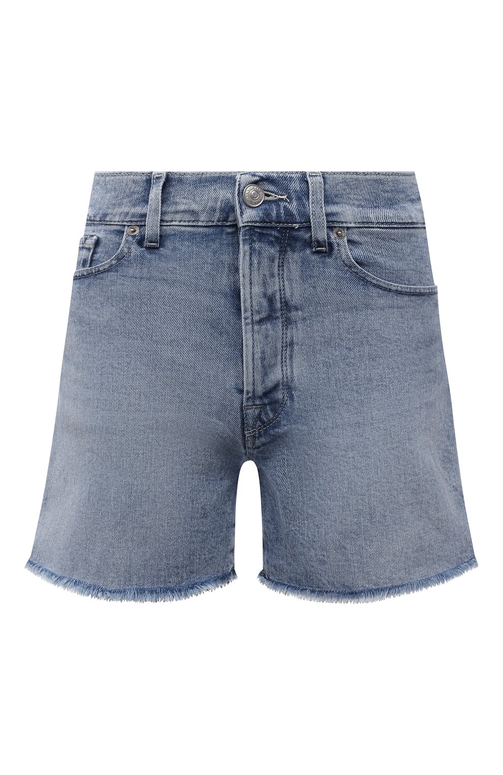 Джинсовые шорты 7 FOR ALL MANKIND голубого цвета по цене 17000 руб., арт. JSSHB750L0, фото 1 Джинсовые шорты 7 FOR ALL MANKIND, арт. JSSHB750L0, фото 1