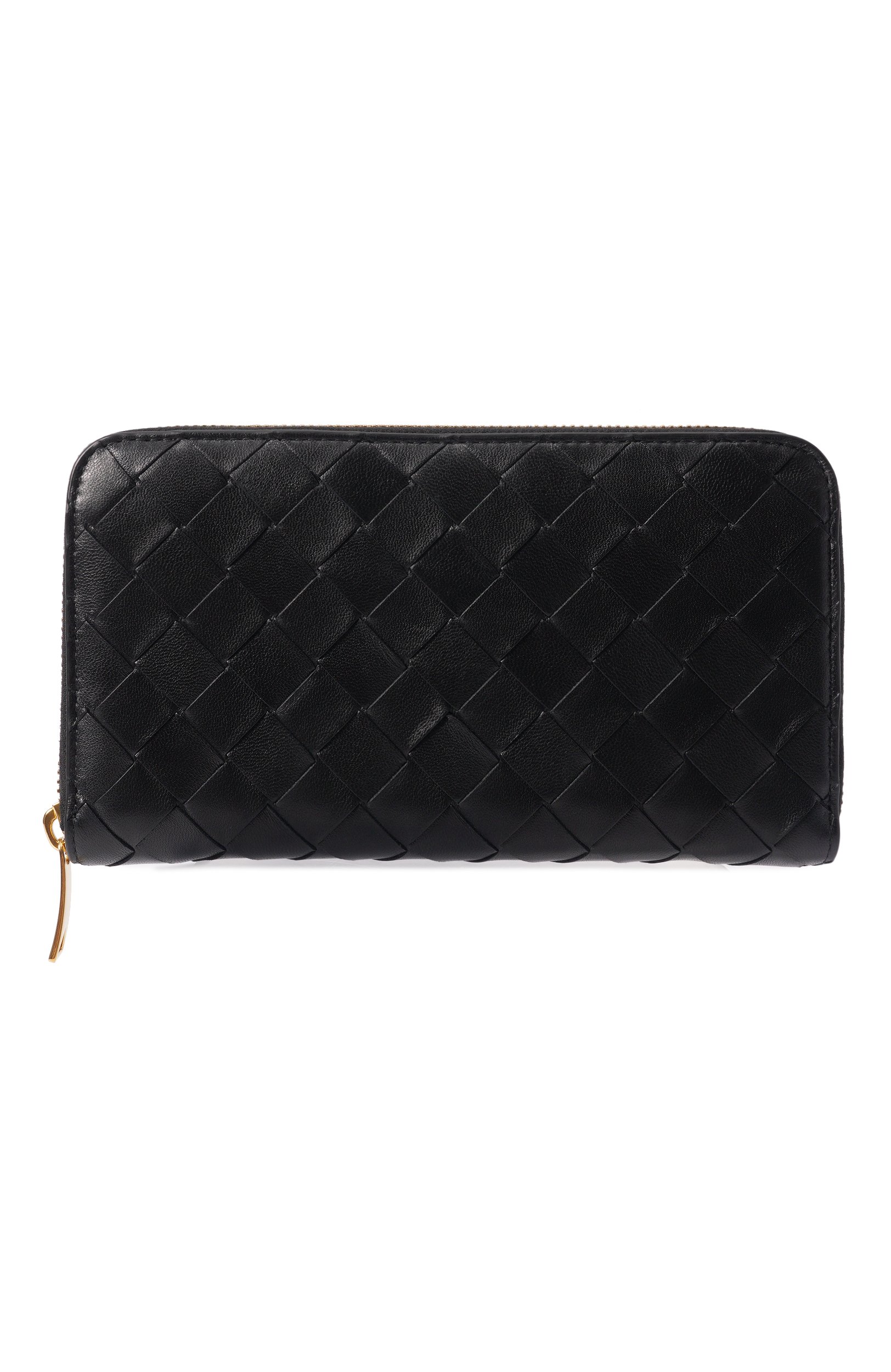 Кожаное портмоне BOTTEGA VENETA черного цвета по цене 135500 руб., арт. 814674/V48C2, фото 1 Кожаное портмоне BOTTEGA VENETA, арт. 814674/V48C2, фото 1