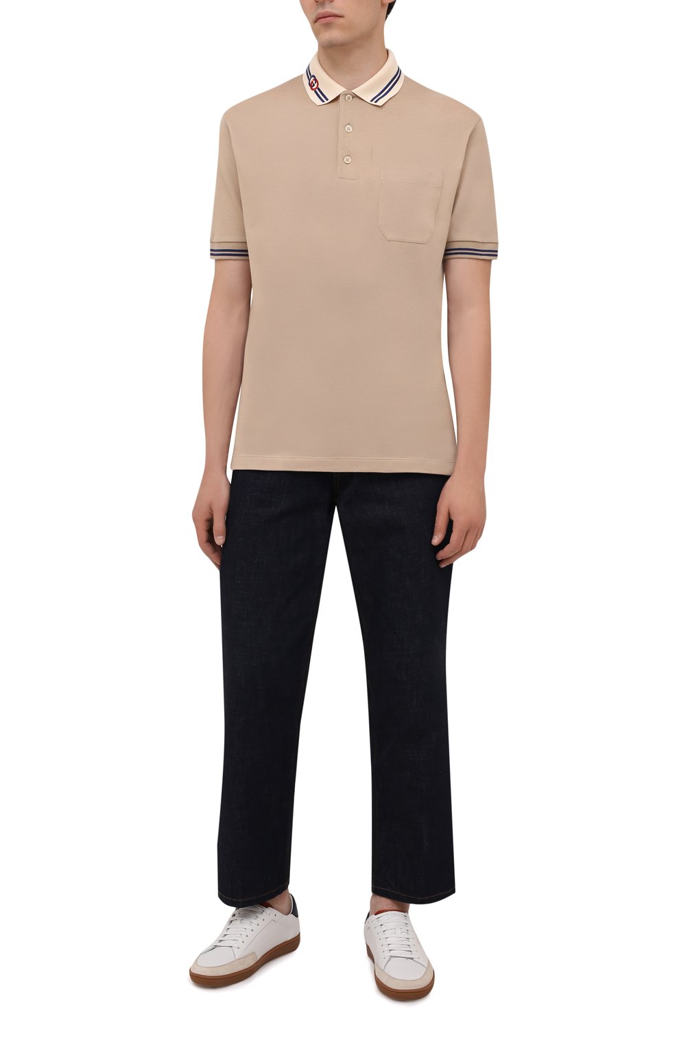 Хлопковое поло GUCCI, арт. 658067/XJDI2, фото 2