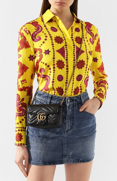 Сумка gg marmont super mini GUCCI, арт. 476433/DSVRT, фото 2