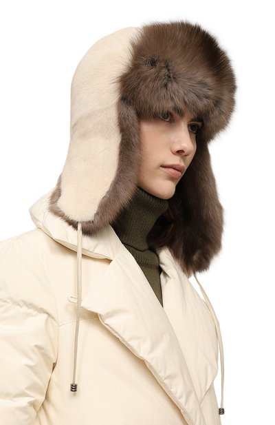 Шапка-ушанка из меха норки и соболя VICTORIA KUSENKOVA, арт. 092003424094, фото 2