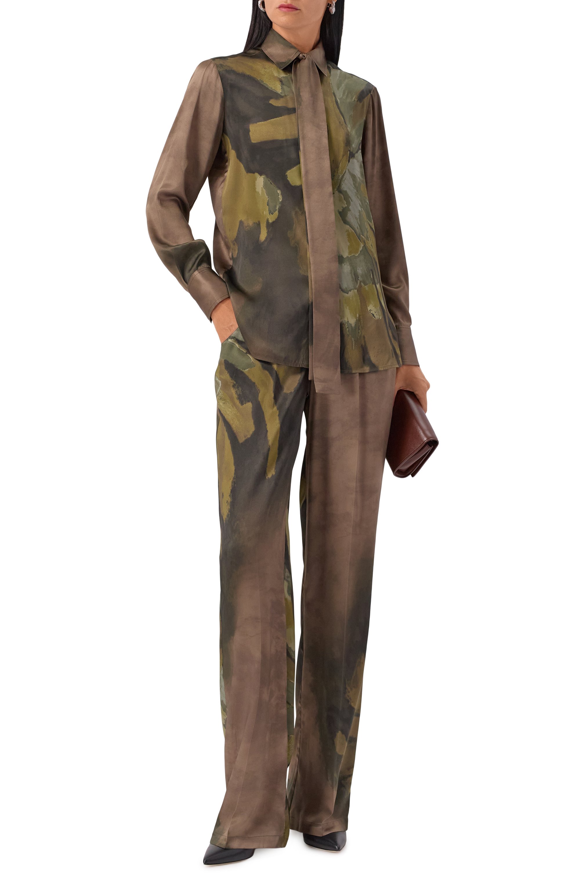 Шелковые брюки KITON, арт. D48122K0585G03, фото 2