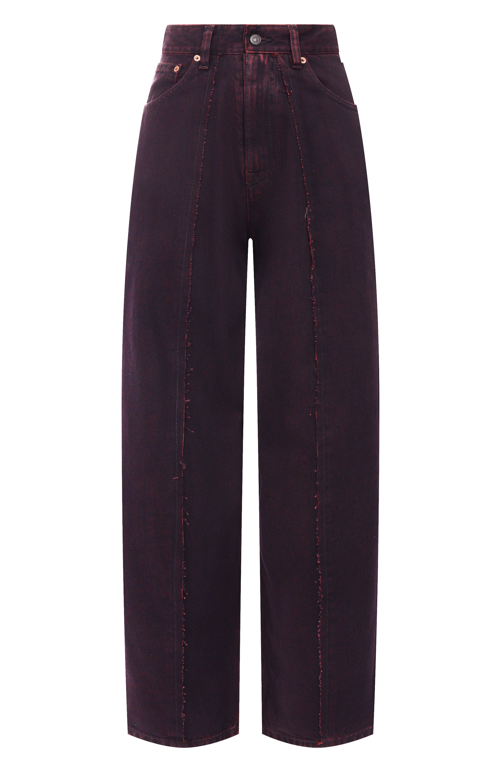 Джинсы MM6 бордового цвета по цене 74750 руб., арт. S52LA0264/M30032, фото 1 Джинсы MM6, арт. S52LA0264/M30032, фото 1