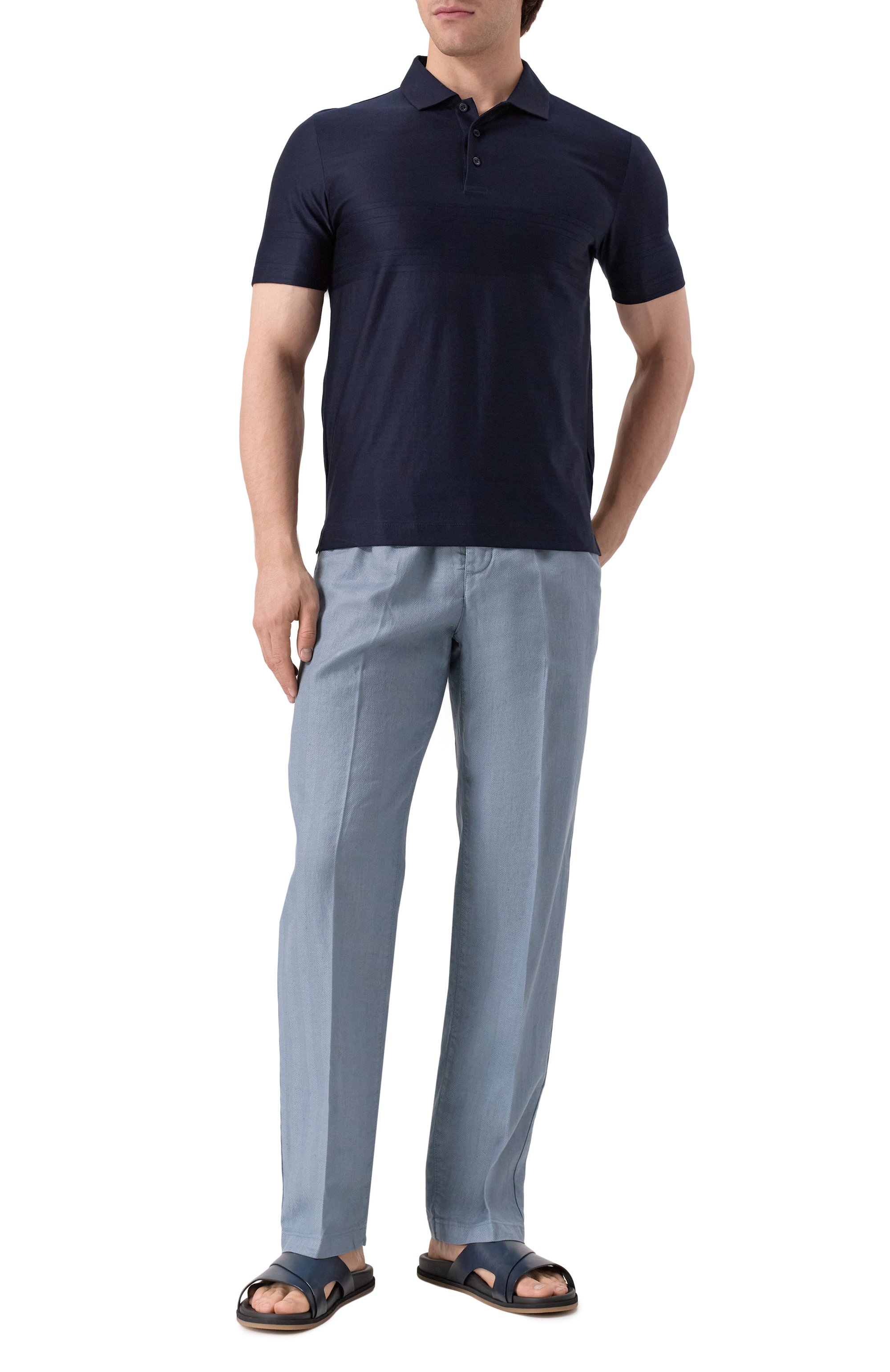 Хлопковое поло CANALI, арт. T0238/MJ02242, фото 2