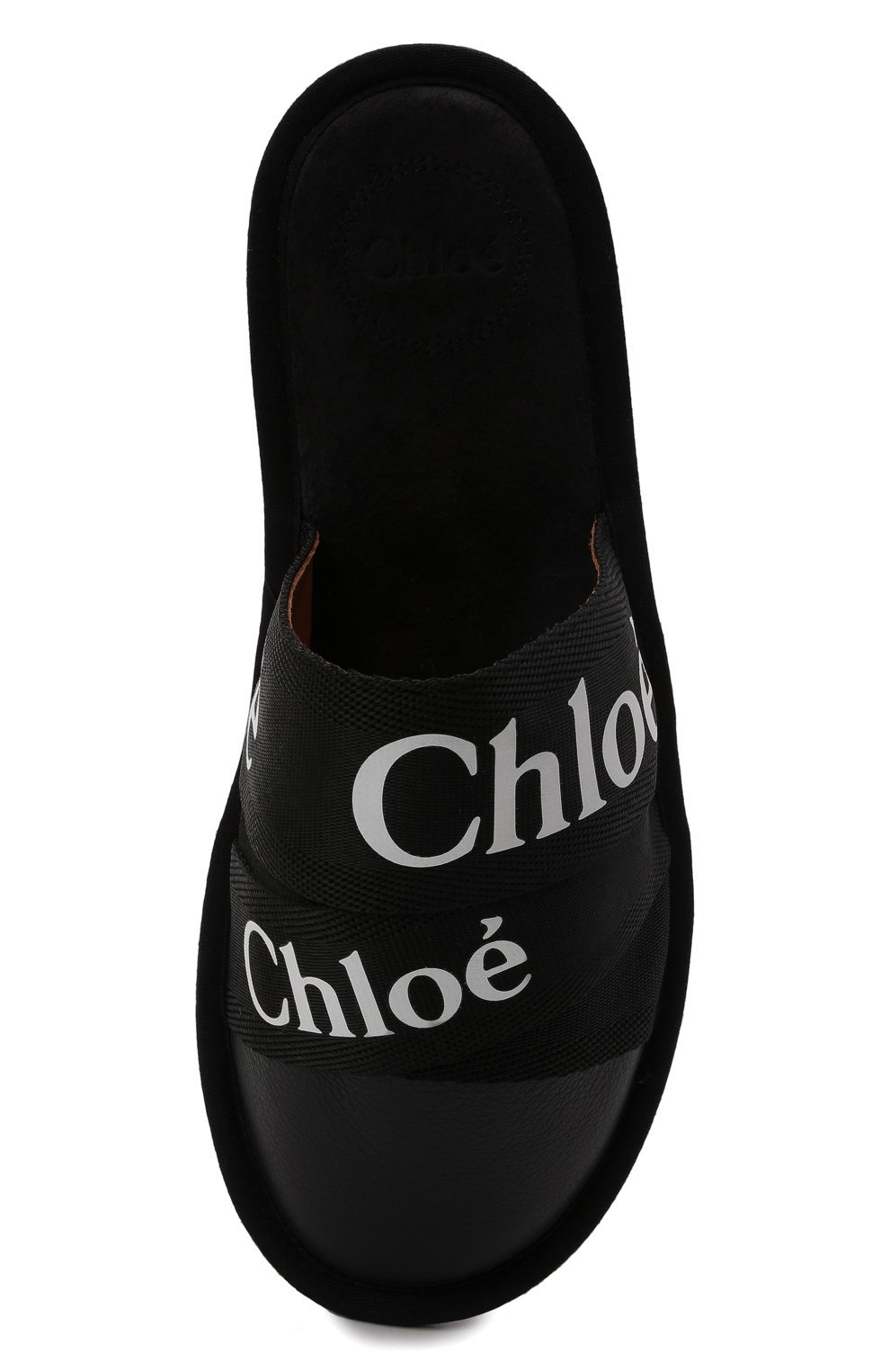 Домашние туфли woody CHLOÉ черного цвета по цене 48000 руб., арт. CHC21A489R4, фото 5 Домашние туфли woody CHLOÉ, арт. CHC21A489R4, фото 5