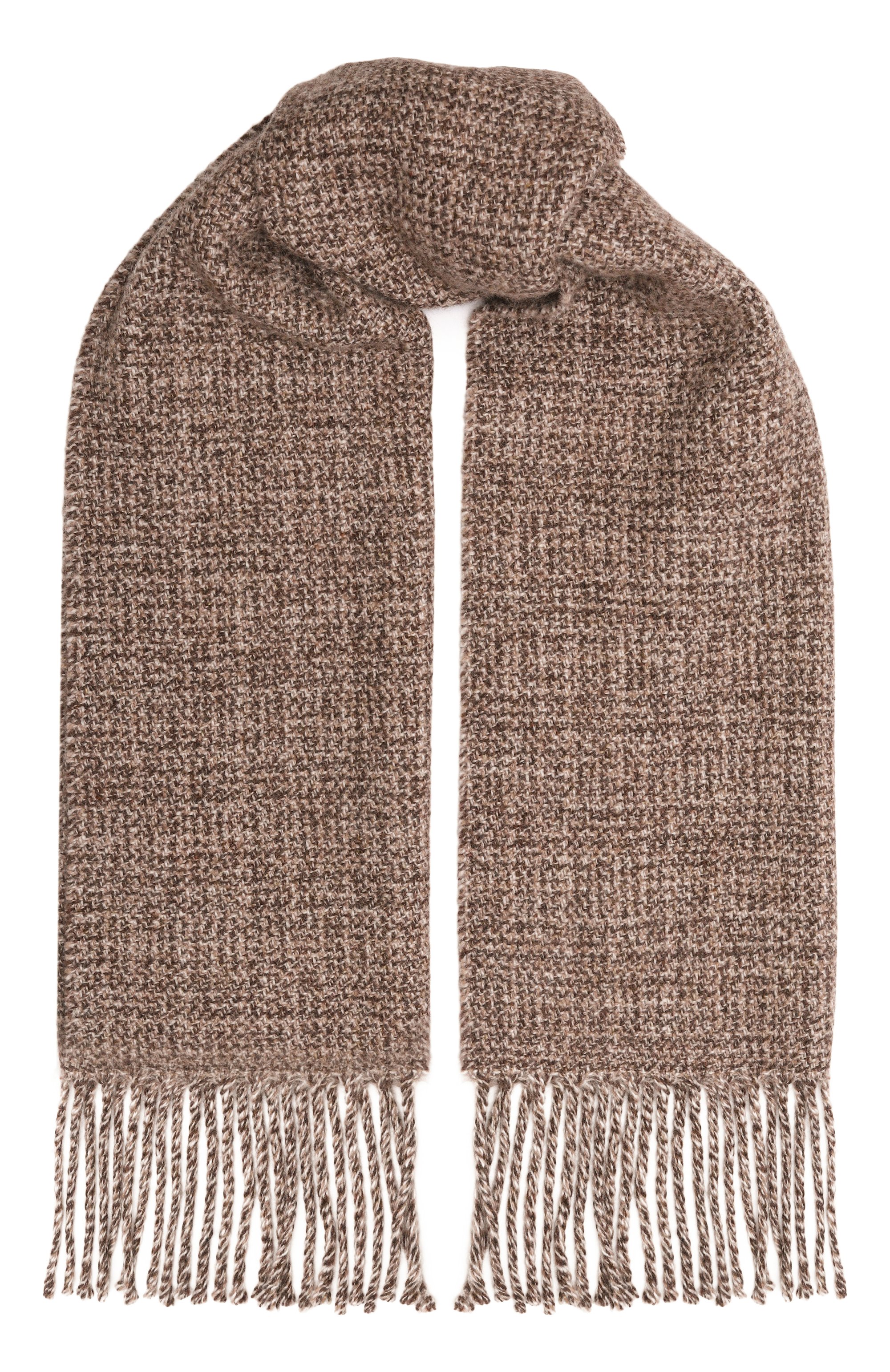 Кашемировый шарф LORO PIANA светло-коричневого цвета по цене 73850 руб., арт. FAP1968, фото 1 Кашемировый шарф LORO PIANA, арт. FAP1968, фото 1