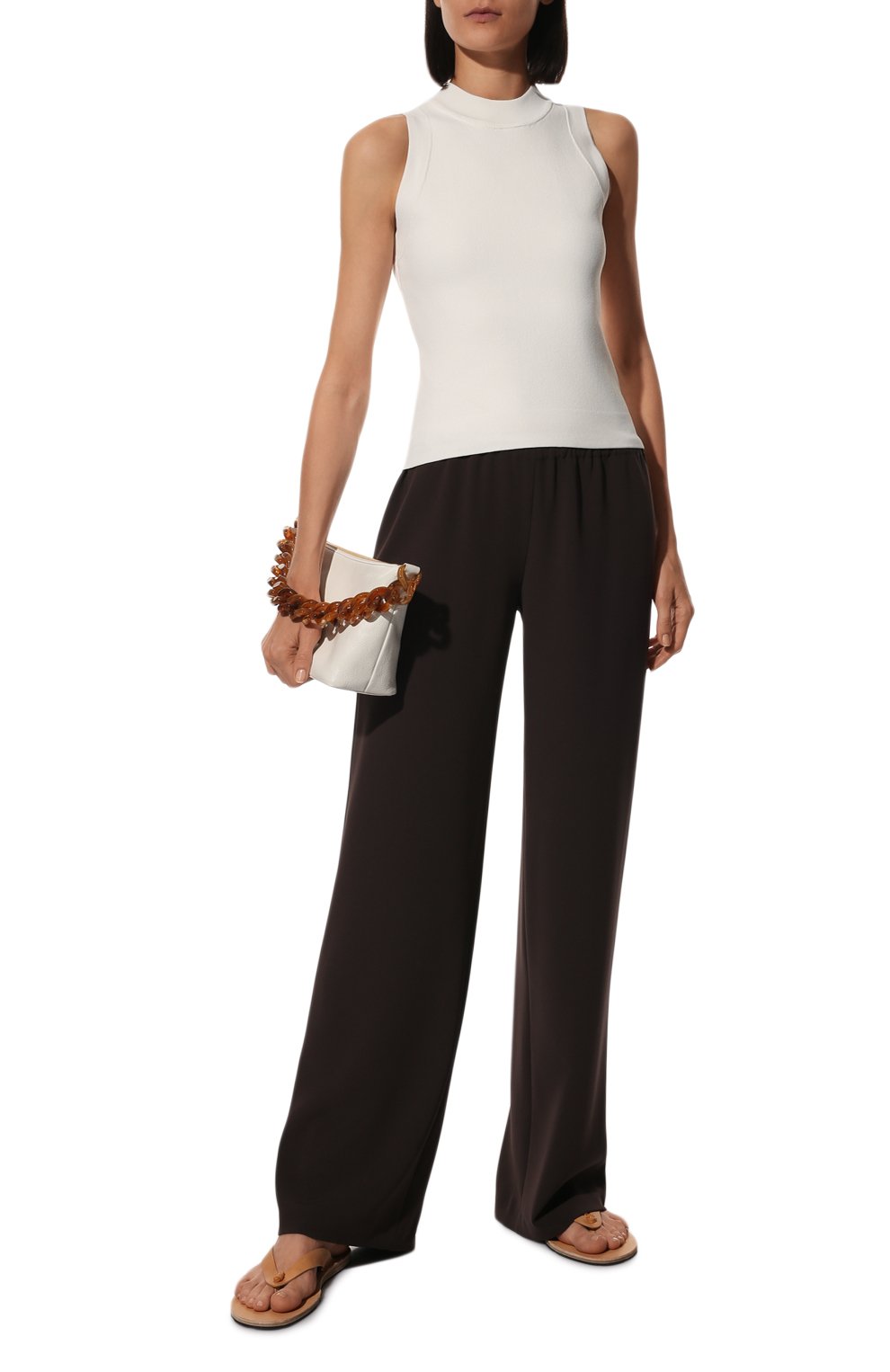 Топ из вискозы AGREEG молочного цвета по цене 34000 руб., арт. 15032741, фото 2 Топ из вискозы AGREEG, арт. 15032741, фото 2