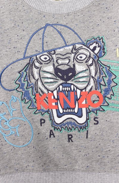 Хлопковый свитшот KENZO, арт. KN15658-BB/6M-18M, фото 3