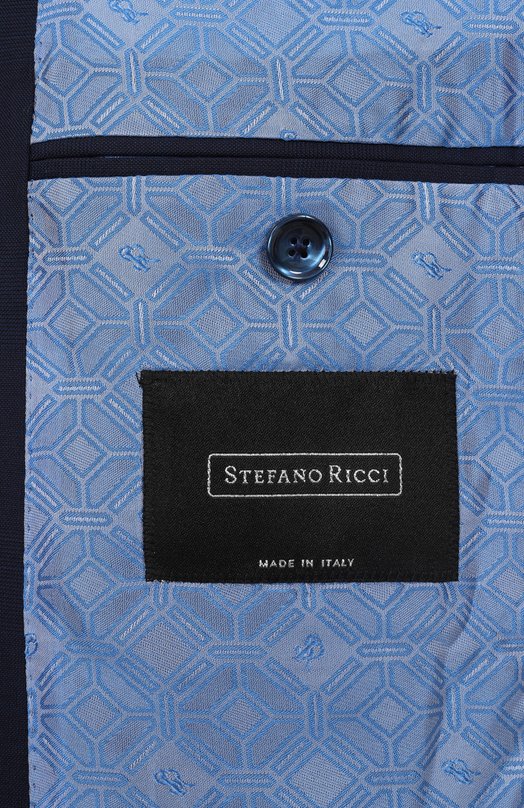 Шерстяной костюм Stefano Ricci M1SF432220/W0032S/64 Синий  M1SF432220/W0032S/64 Фото 9