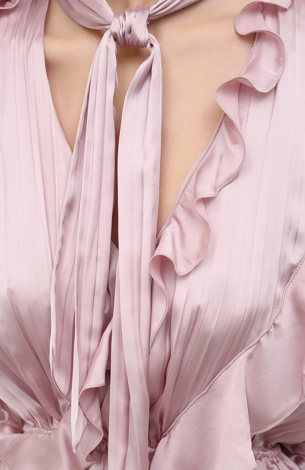 Атласное платье OFF-WHITE, арт. 0WDB294R21FAB001, фото 5