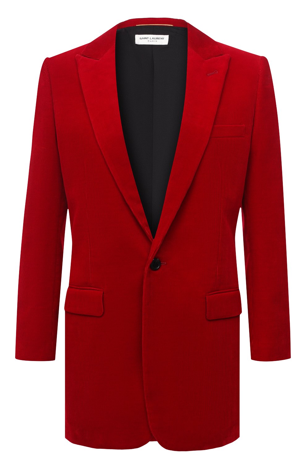 Хлопковый жакет SAINT LAURENT красного цвета по цене 229500 руб., арт. 632834/Y006R, фото 1 Хлопковый жакет SAINT LAURENT, арт. 632834/Y006R, фото 1