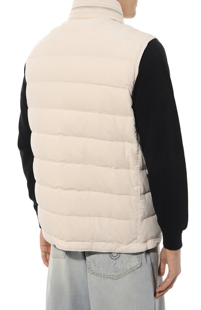 Пуховый жилет из вельвета BRUNELLO CUCINELLI, арт. ML4631714, фото 4