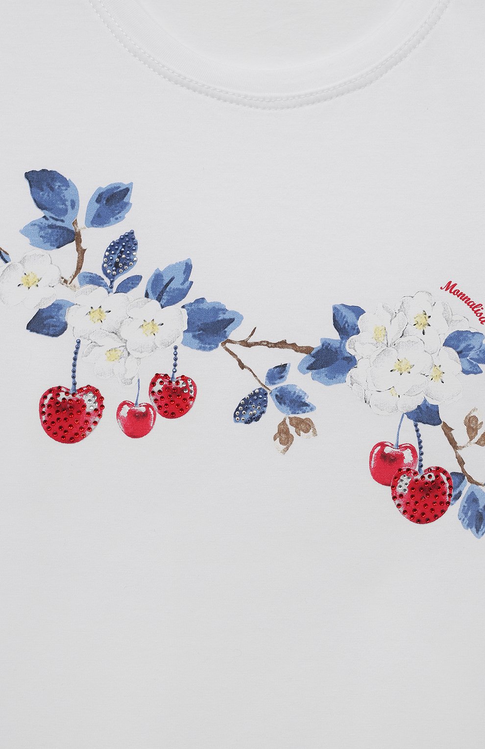 Хлопковая футболка MONNALISA, арт. 11A608, фото 3