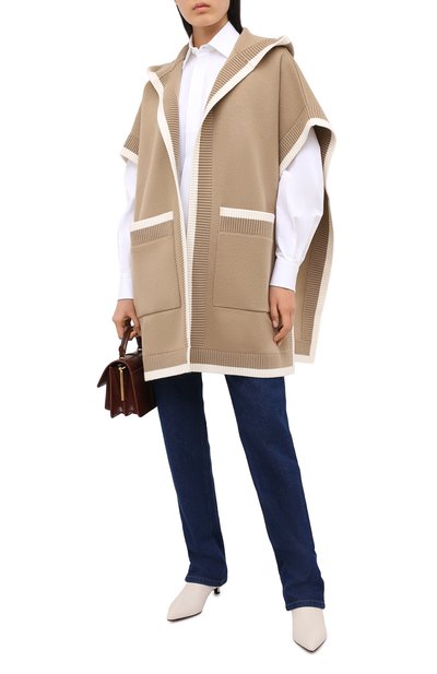 Накидка из шерсти и кашемира BURBERRY, арт. 8031582, фото 2