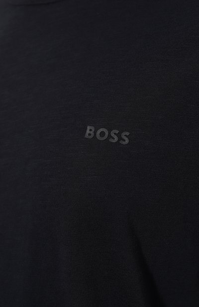 Хлопковая футболка BOSS ORANGE темно-синего цвета по цене 7490 руб., арт. 50508243, фото 5 Хлопковая футболка BOSS ORANGE, арт. 50508243, фото 5