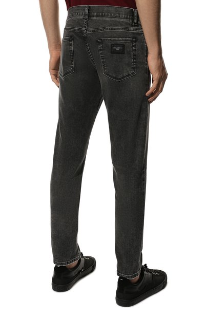 Джинсы slim DOLCE & GABBANA темно-серого цвета по цене 57450 руб., арт. GY07CD/G8C07, фото 4 Джинсы slim DOLCE & GABBANA, арт. GY07CD/G8C07, фото 4