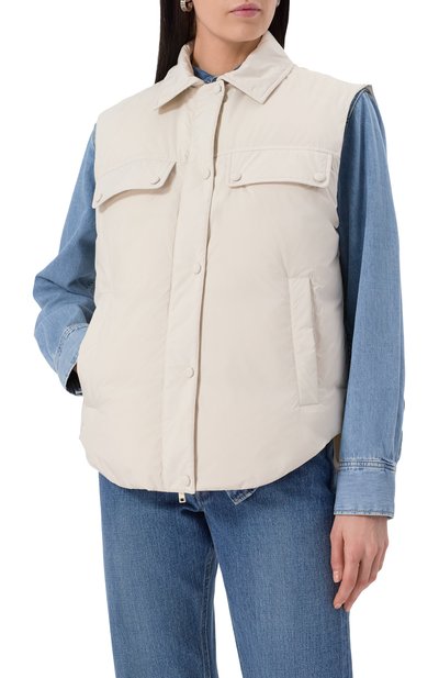 Пуховый жилет YVES SALOMON, арт. 25EFG02274K34W/A1064, фото 3