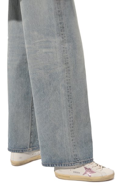 Кожаные кеды superstar GOLDEN GOOSE DELUXE BRAND, арт. GWF00101.F004065, фото 3