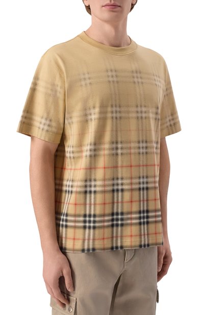 Хлопковая футболка BURBERRY, арт. 8119022, фото 3