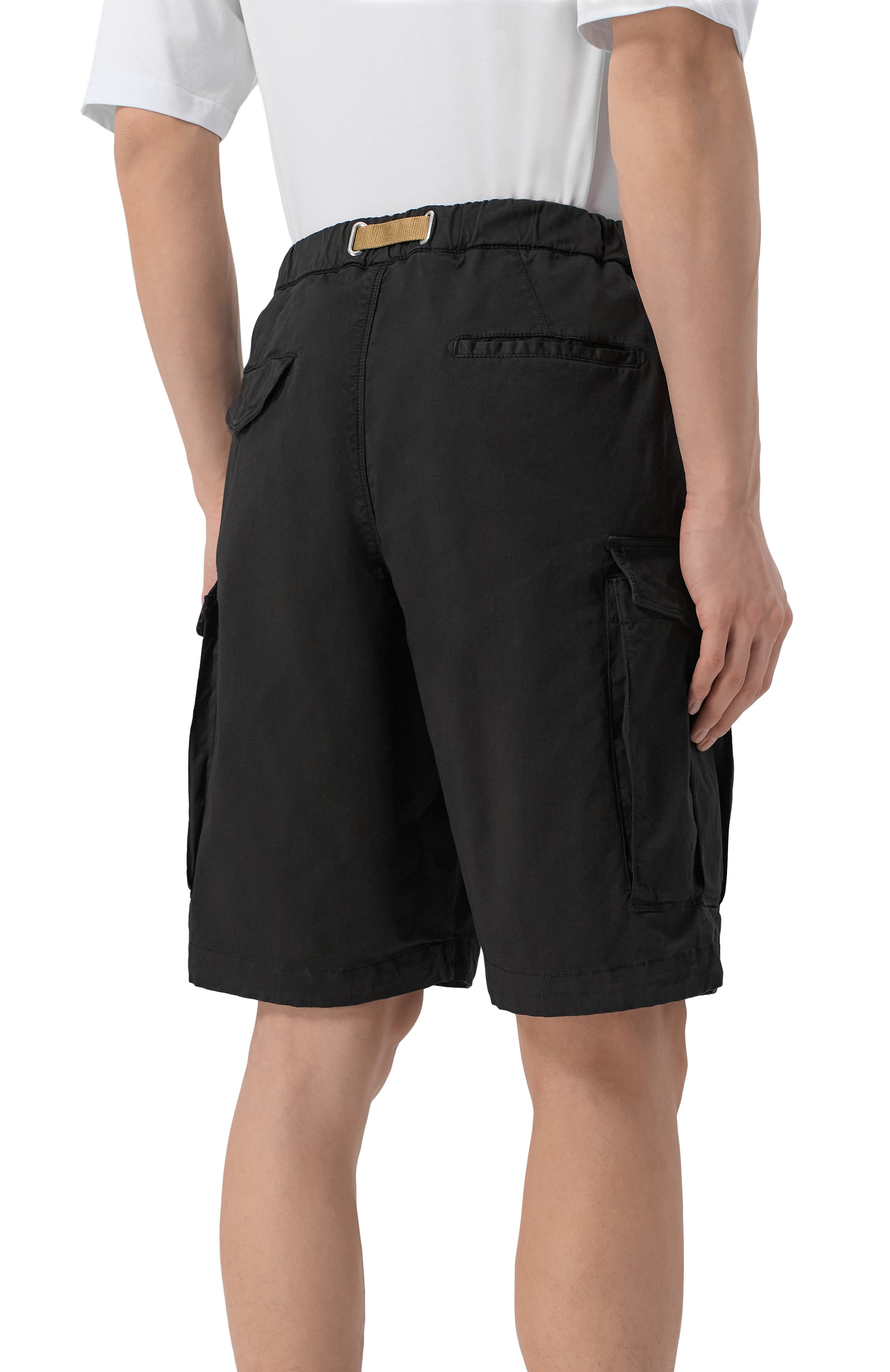 Хлопковые шорты WHITE SAND черного цвета по цене 17550 руб., арт. 26SU59/83, фото 4 Хлопковые шорты WHITE SAND, арт. 26SU59/83, фото 4