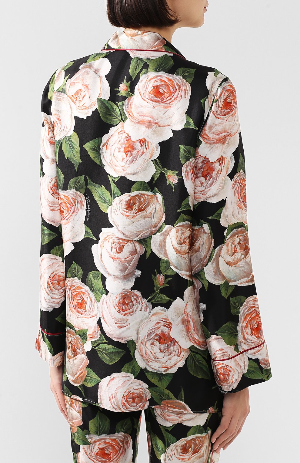Шелковая блузка DOLCE & GABBANA, арт. F5H06T/HS10B, фото 4