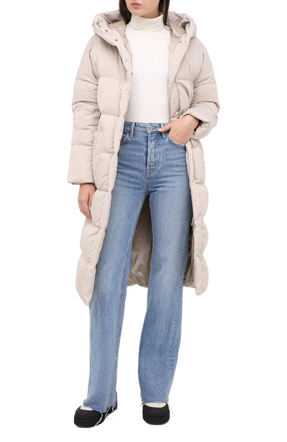 Пуховик ADD бежевого цвета по цене 64950 руб., арт. 2AW444, фото 2 Пуховик ADD, арт. 2AW444, фото 2