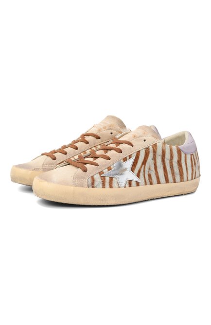 Женские кожаные кеды super-star GOLDEN GOOSE DELUXE BRAND, арт. GWF00101.F007507