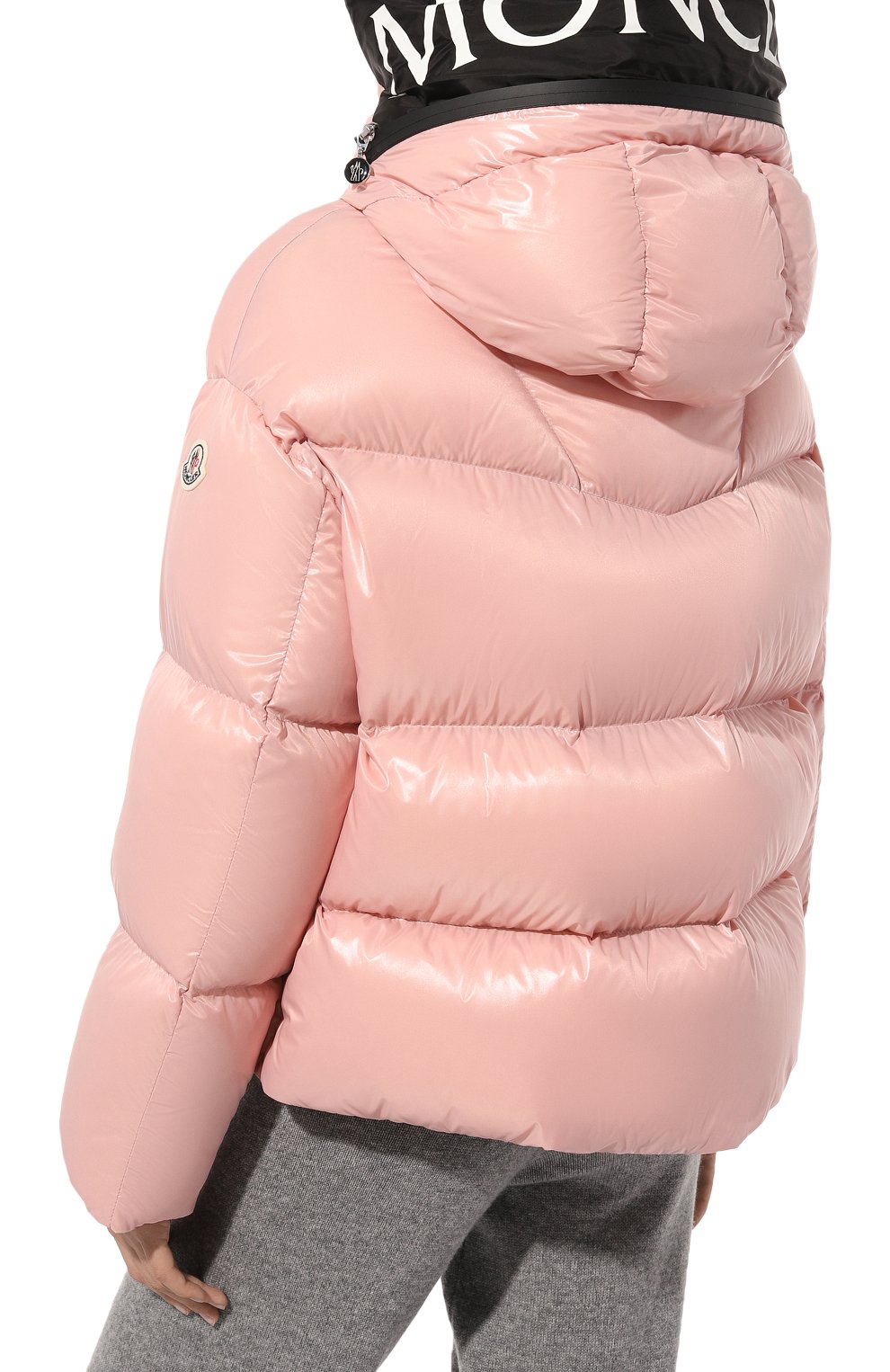 Пуховик huppe MONCLER розового цвета по цене 199500 руб., арт. 1A001.31/5963V, фото 6 Пуховик huppe MONCLER, арт. 1A001.31/5963V, фото 6