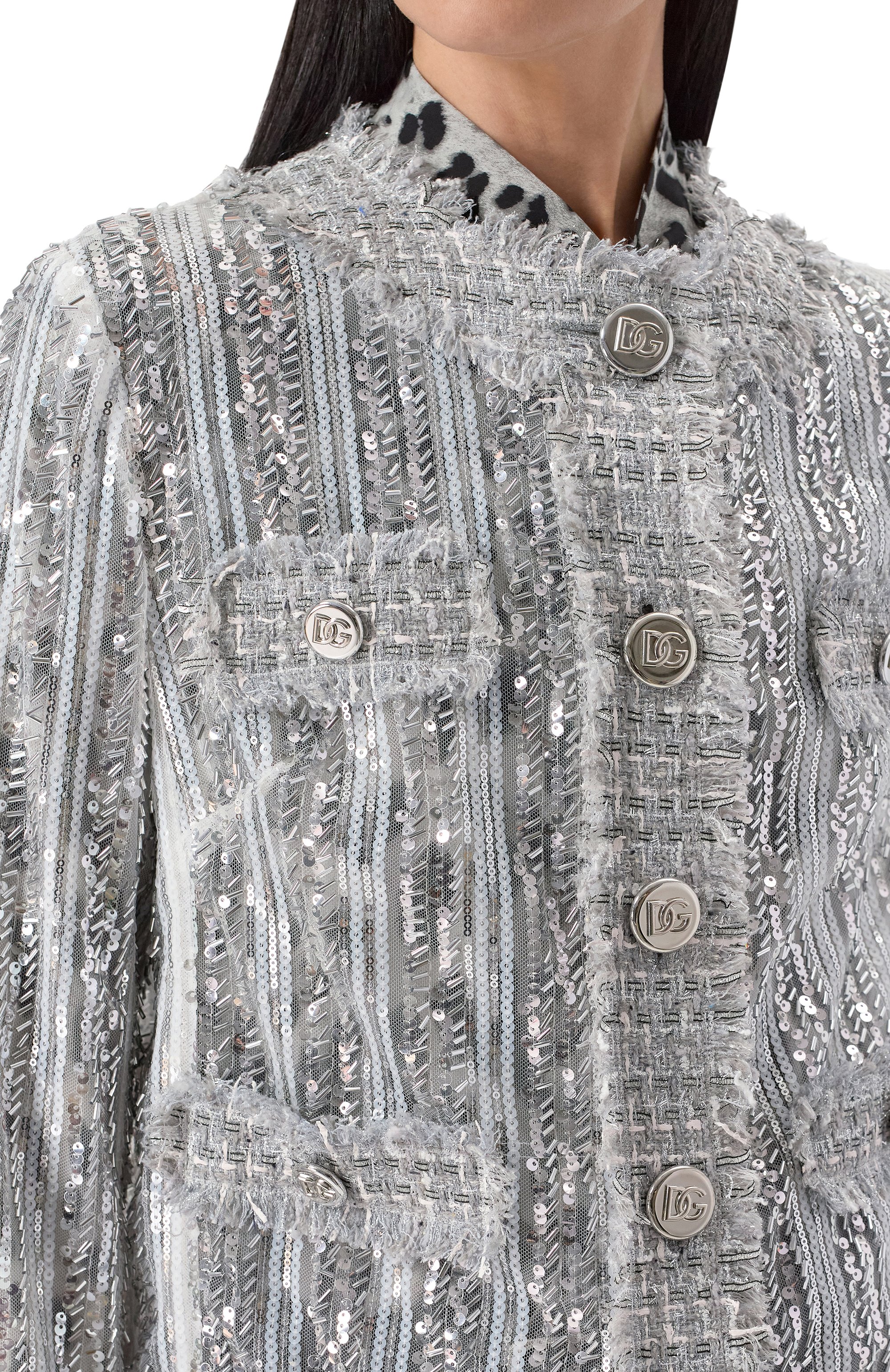 Жакет с отделкой пайетками DOLCE & GABBANA, арт. F27DLT/FLSKC, фото 5