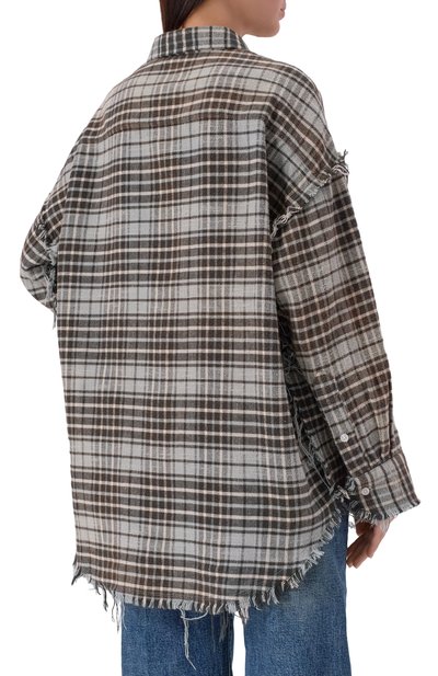 Хлопковая рубашка R13, арт. R13WR075-R560B/W, фото 4