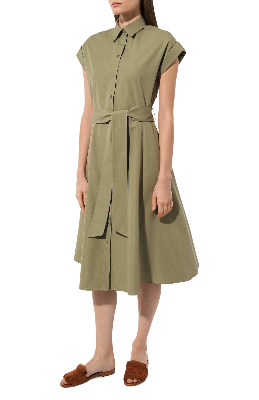 Хлопковое платье KITON, арт. D55375K0972C, фото 3