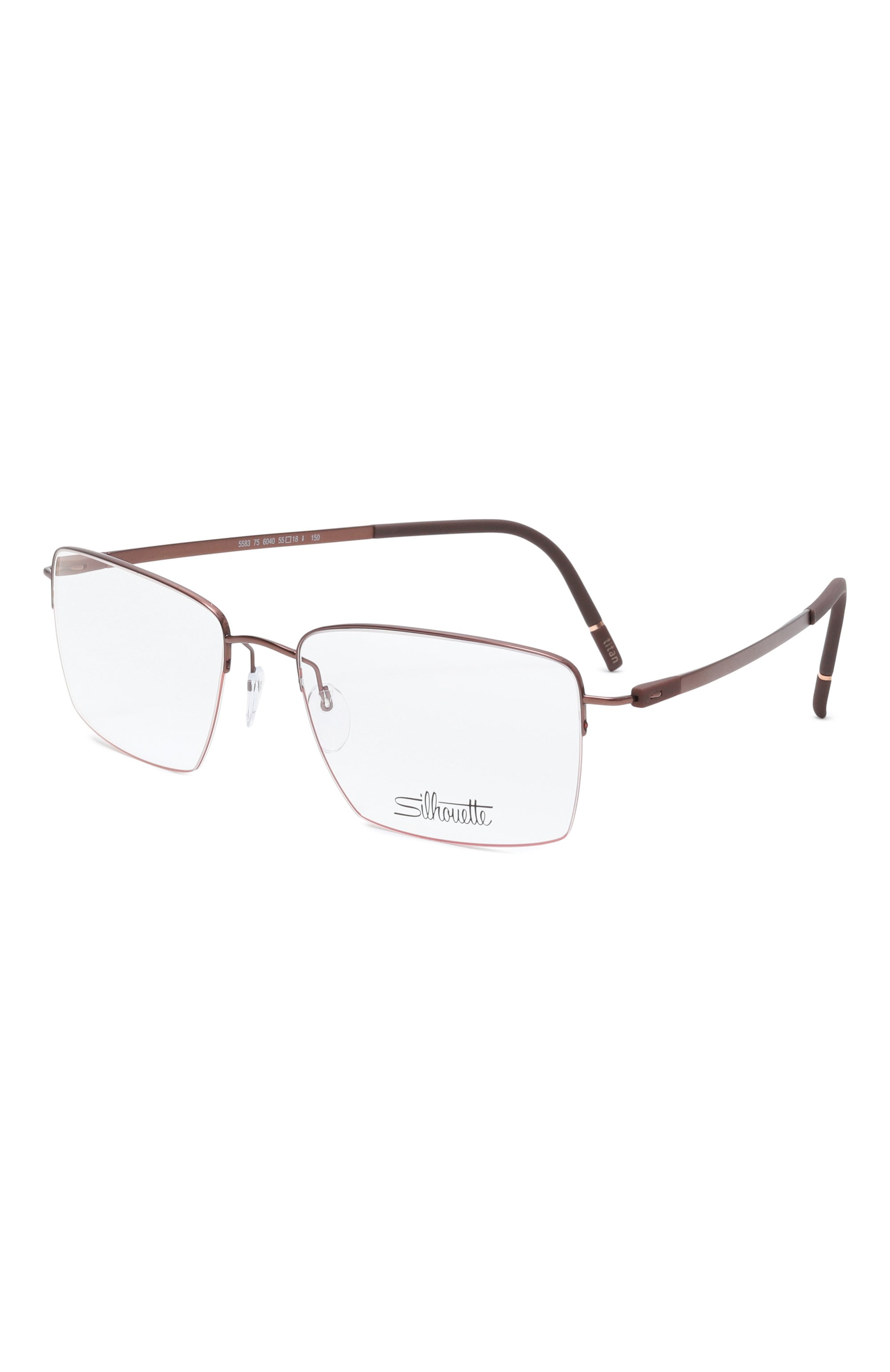 Оправа SILHOUETTE коричневого цвета по цене 36800 руб., арт. 5583/6040, фото 1 Оправа SILHOUETTE, арт. 5583/6040, фото 1
