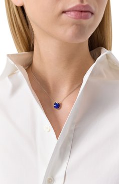 Женская подвеска bella v на цепочке SWAROVSKI синего цвета, арт. 5724286 | Фото 2 (Материал: Кристаллы, Металл; Нос: Не проставлено)