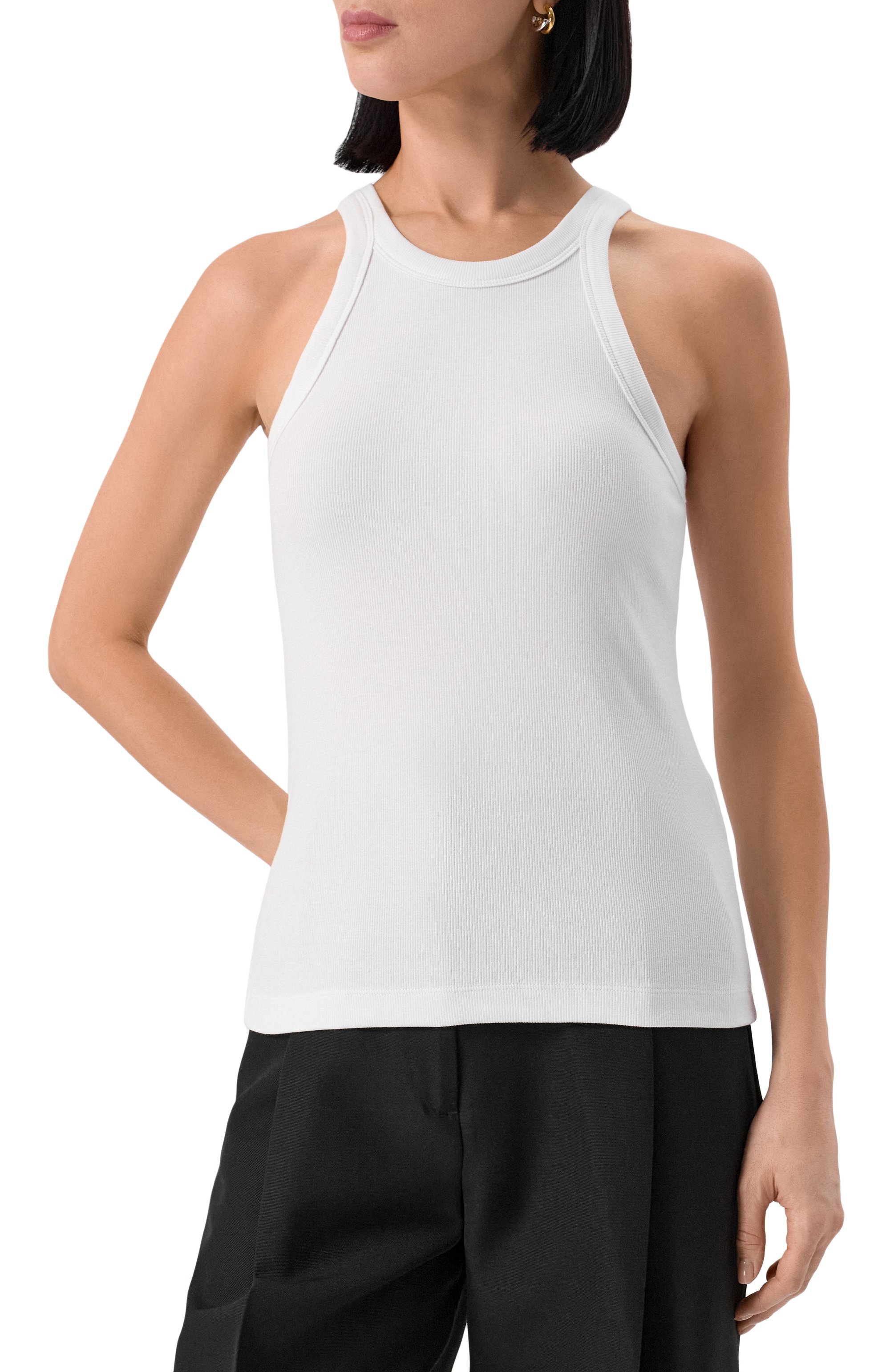 Хлопковая майка TOTEME белого цвета по цене 14050 руб., арт. 211-437-772, фото 3 Хлопковая майка TOTEME, арт. 211-437-772, фото 3