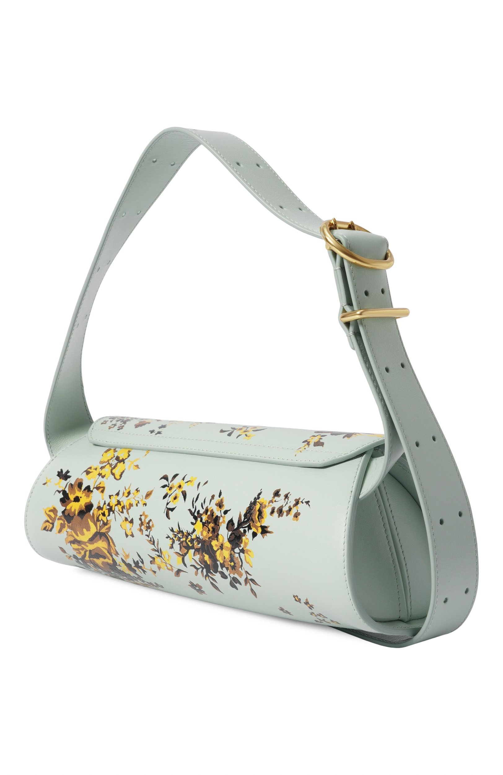 Сумка cannolo small JIL SANDER светло-бирюзового цвета по цене 180500 руб., арт. J07WD0023/P9321, фото 4 Сумка cannolo small JIL SANDER, арт. J07WD0023/P9321, фото 4