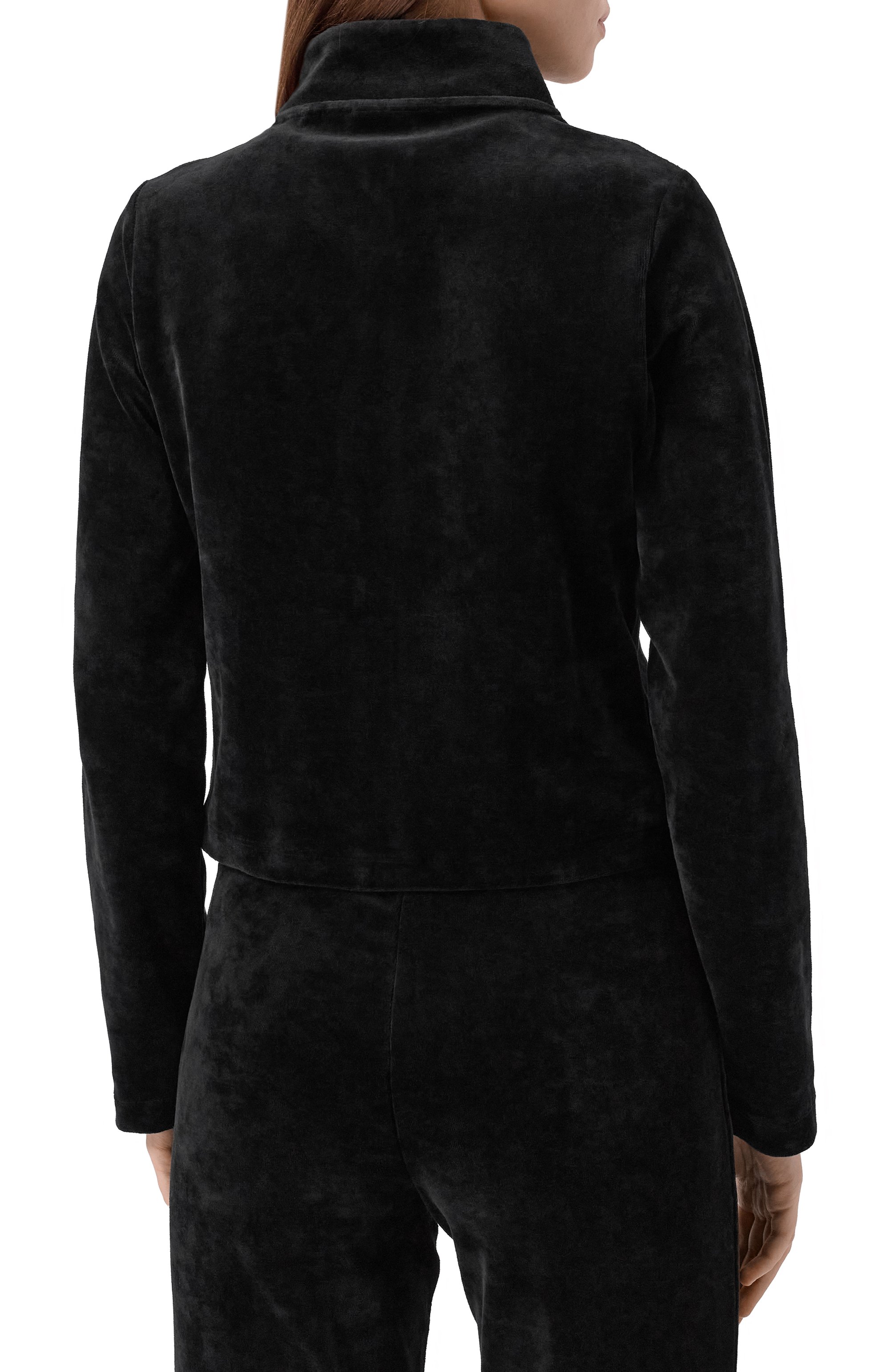 Бархатная толстовка HUGO BLUE черного цвета по цене 13600 руб., арт. 50549486, фото 4 Бархатная толстовка HUGO BLUE, арт. 50549486, фото 4