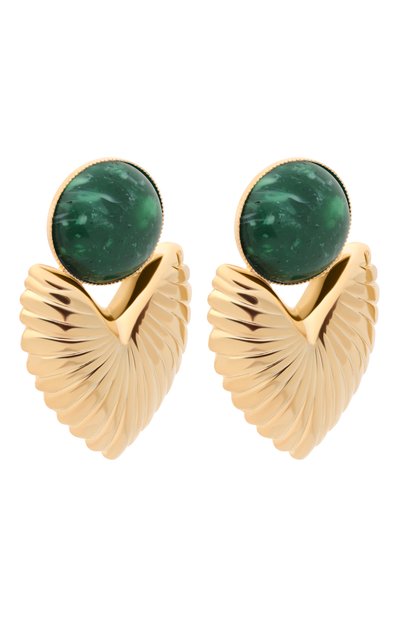 Серьги ANTON HEUNIS зеленого цвета по цене 13950 руб., арт. ETK3.102, фото 3 Серьги ANTON HEUNIS, арт. ETK3.102, фото 3