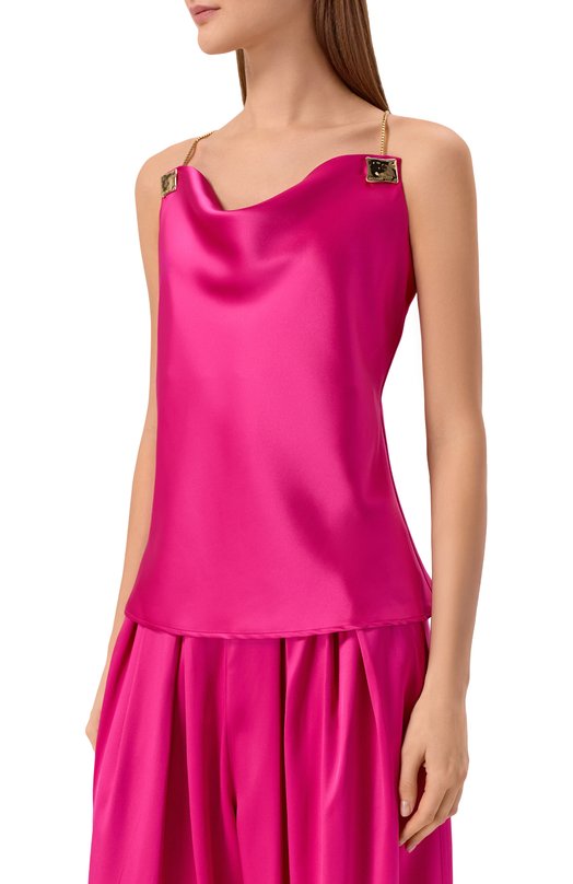 Атласный топ Daname 726SS7822A Розовый  726SS7822A Фото 3