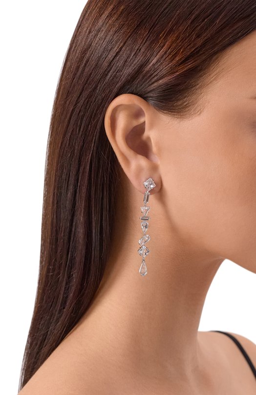 Серьги Mesmera Swarovski 5661687 Серебряный  5661687 Фото 4