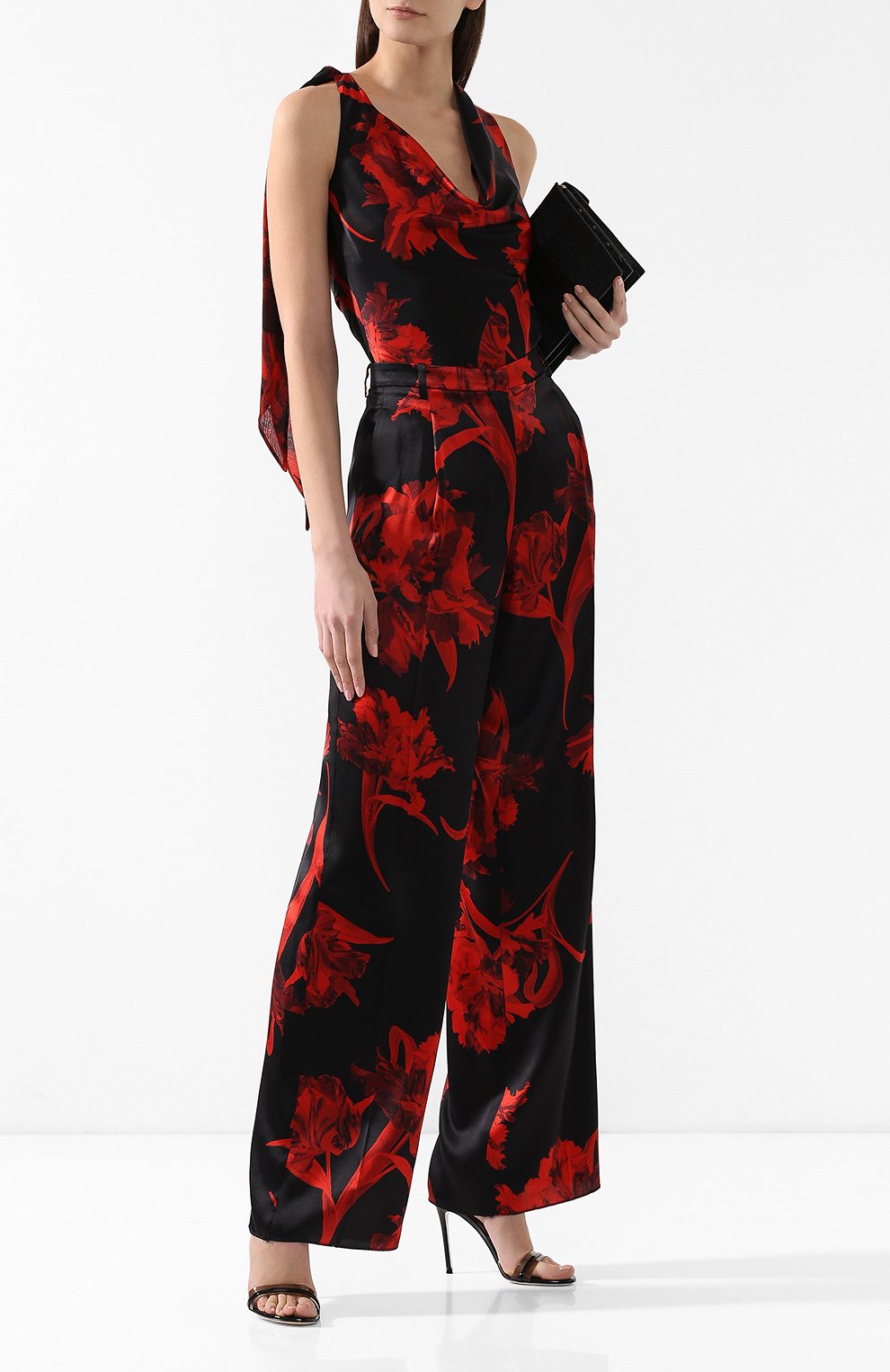 Шелковые брюки ROBERTO CAVALLI, арт. IQT216/SZP68, фото 2