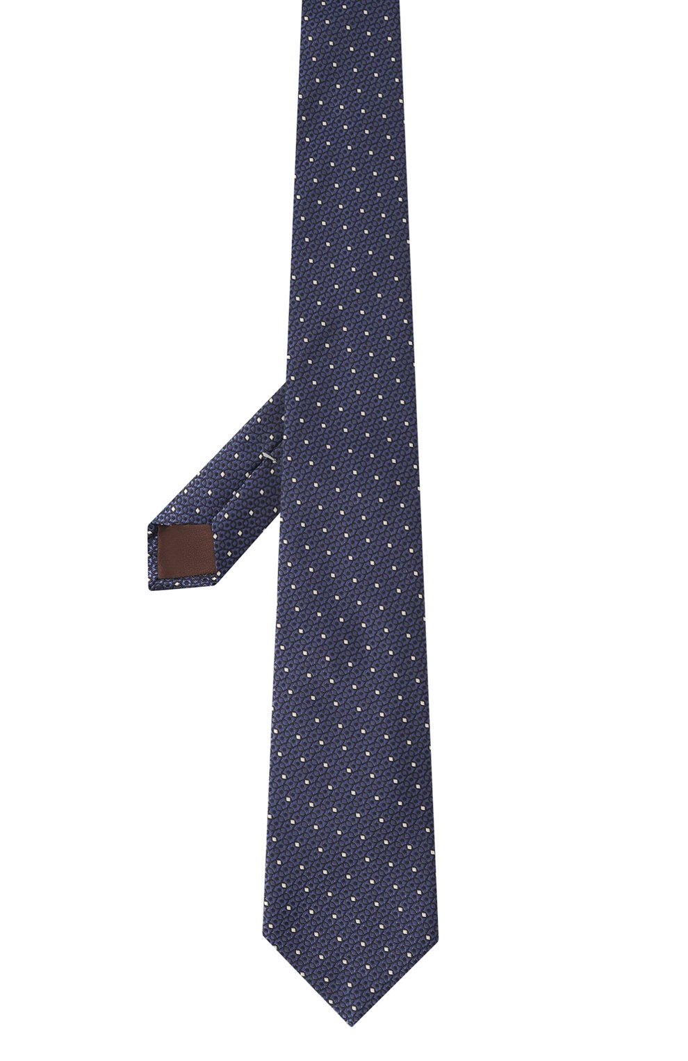 Шелковый галстук CANALI темно-синего цвета по цене 16950 руб., арт. 18/HJ03774, фото 3 Шелковый галстук CANALI, арт. 18/HJ03774, фото 3