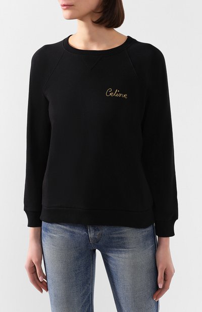 Хлопковый свитшот CELINE, арт. 2Y144052H, фото 3