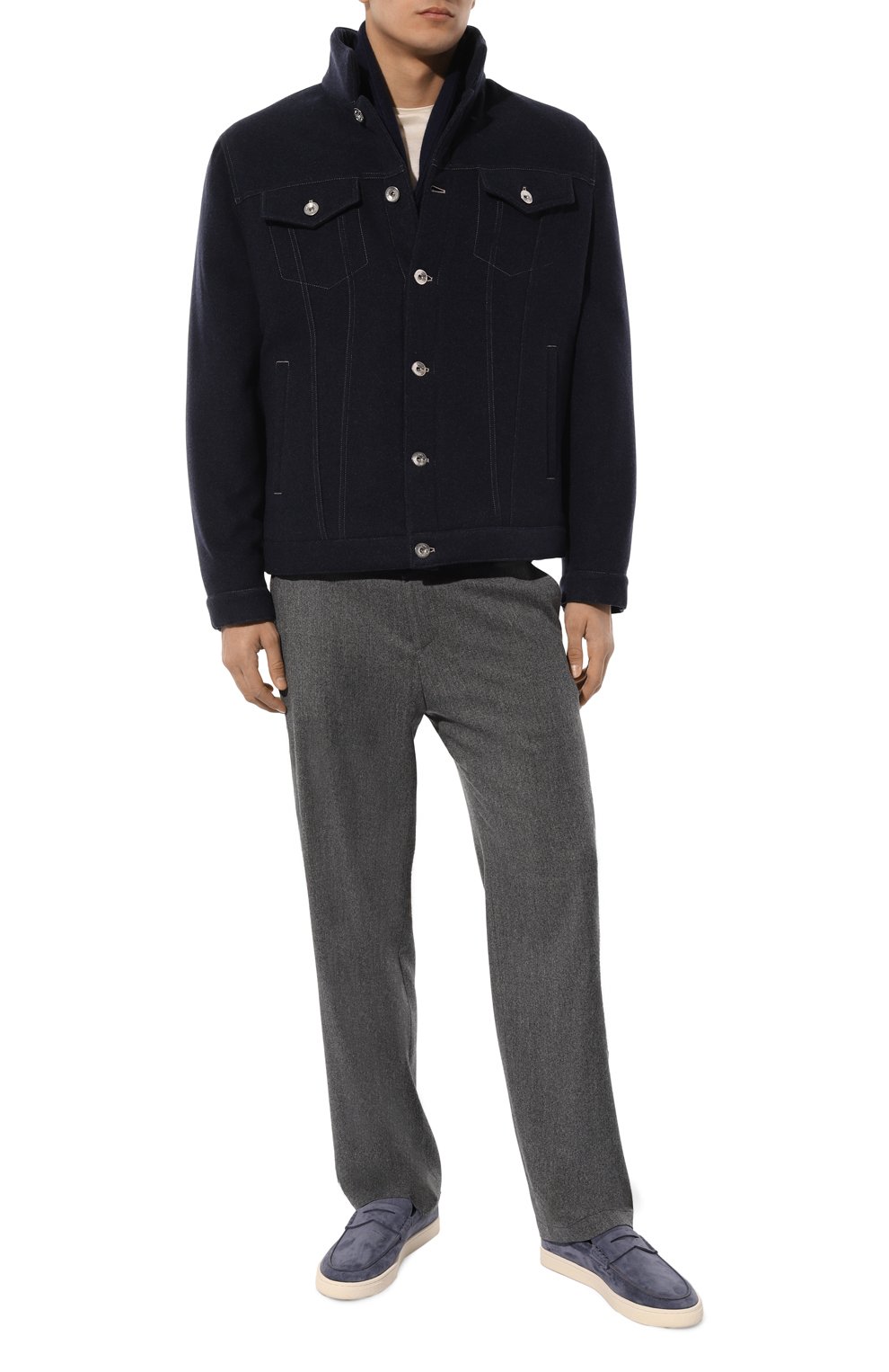 Утепленная куртка-рубашка BRUNELLO CUCINELLI, арт. MT4976880, фото 2