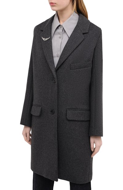 Шерстяное пальто ZADIG AND VOLTAIRE, арт. WJCT0603F, фото 3