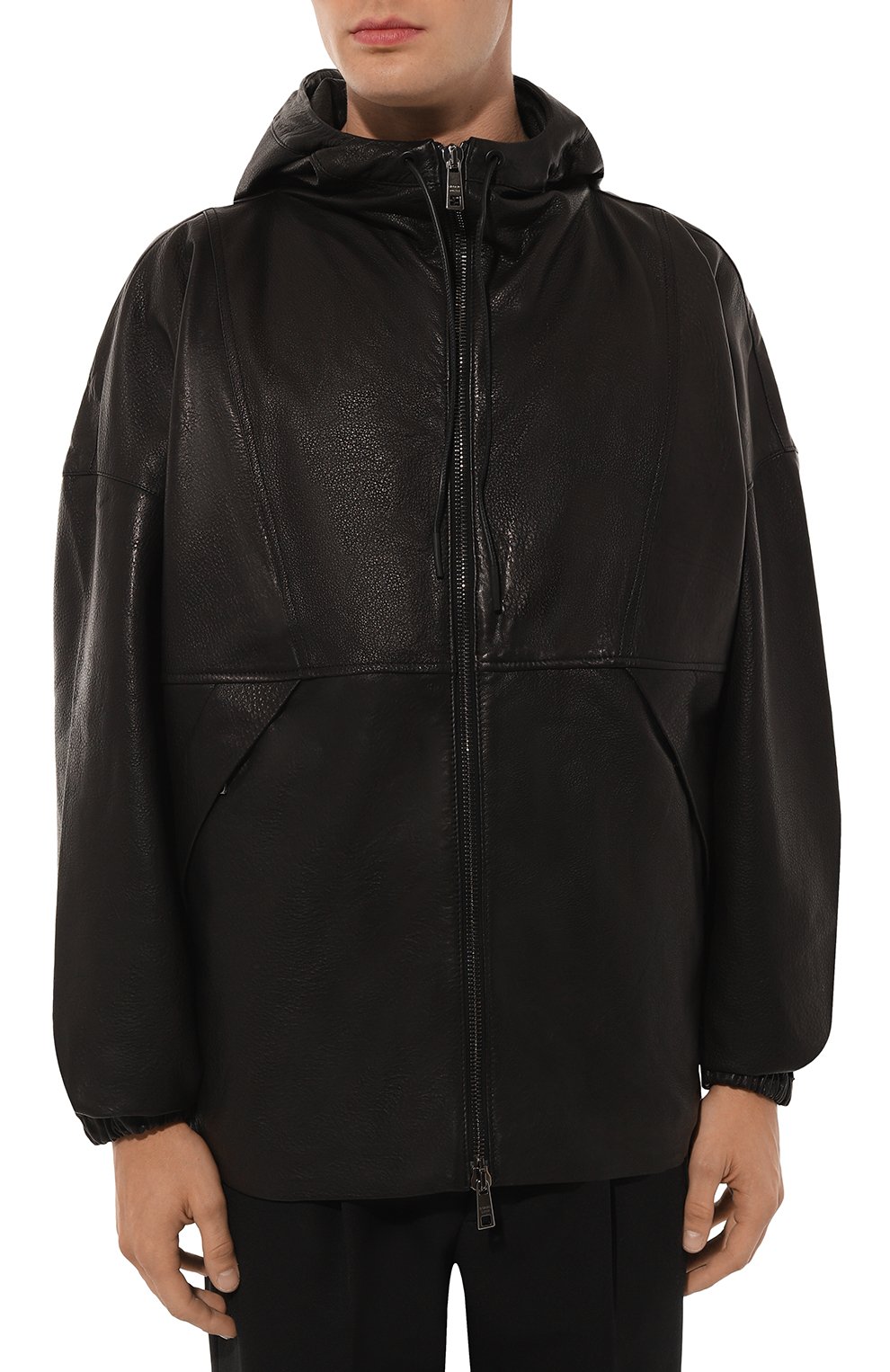Кожаная куртка GIORGIO BRATO черного цвета по цене 159500 руб., арт. GU25F22050, фото 3 Кожаная куртка GIORGIO BRATO, арт. GU25F22050, фото 3