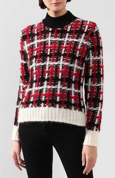 Шерстяной свитер AKIRA NAKA красного цвета по цене 62700 руб., арт. AW1954-REWH, фото 3 Шерстяной свитер AKIRA NAKA, арт. AW1954-REWH, фото 3