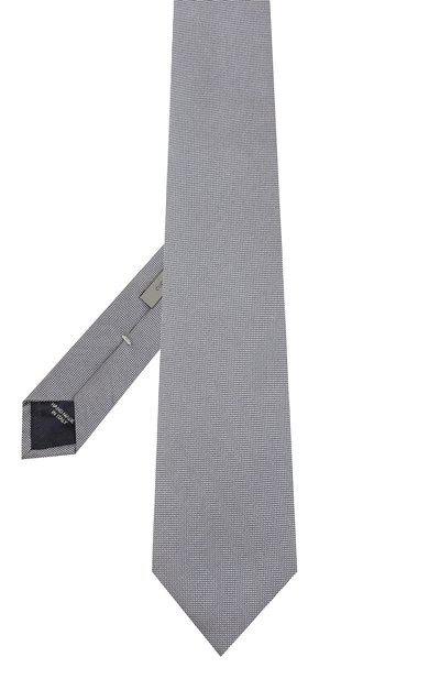Шелковый галстук CORNELIANI серого цвета по цене 17800 руб., арт. 84U390-9820320/00, фото 2 Шелковый галстук CORNELIANI, арт. 84U390-9820320/00, фото 2